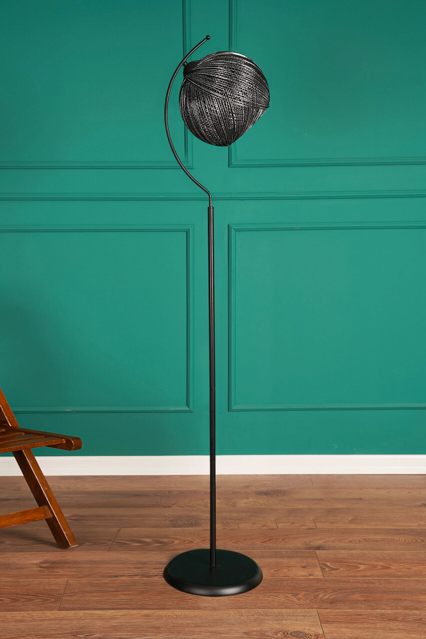 Lampadar, Opviq, 390FLH1145, Argintiu / Negru - imagine 3